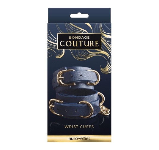 Bondage Couture Wrist Cuff Blue